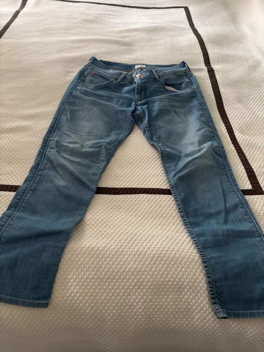 Hudson Jeans Light Blue Cropped Ankle Jeans